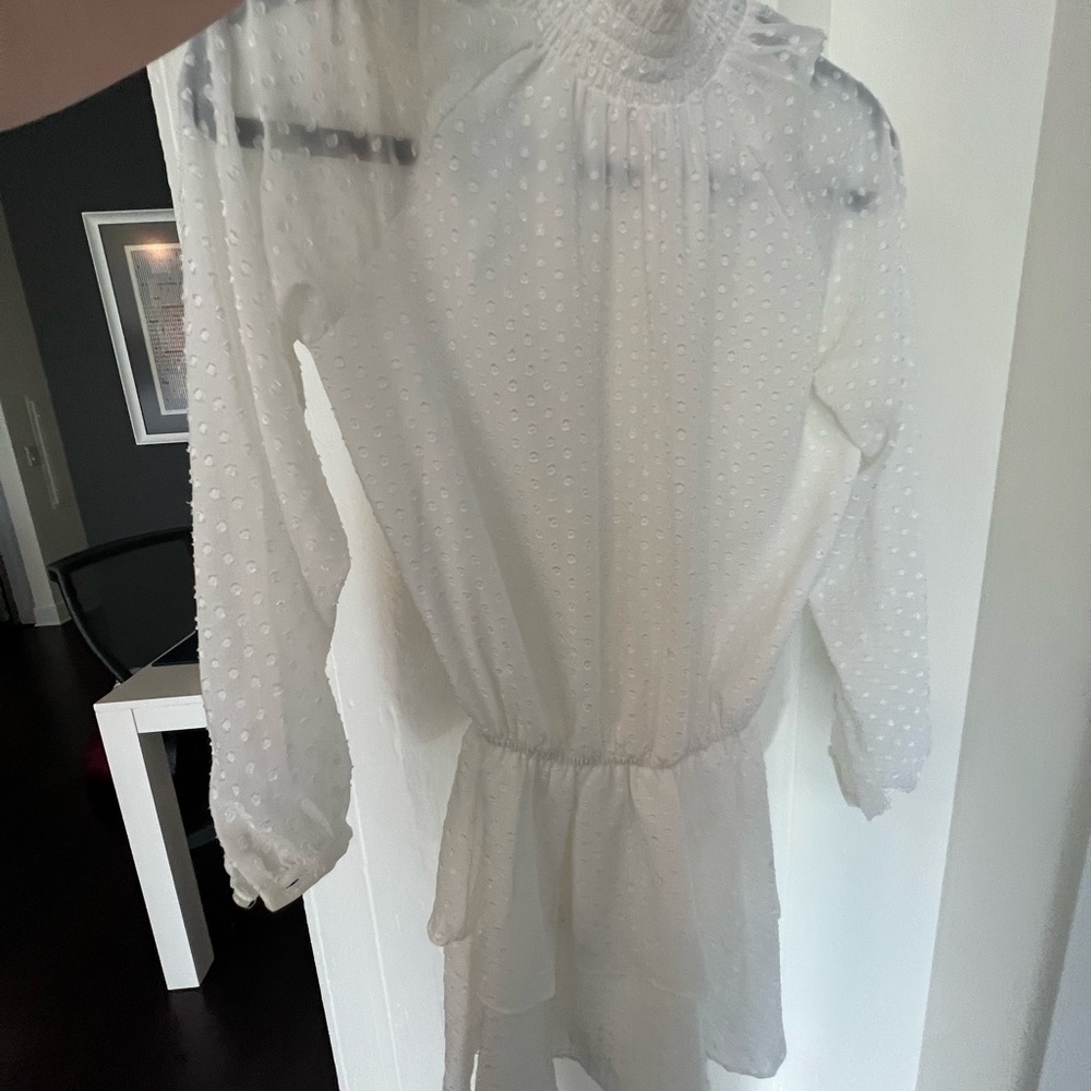 Yumi Kim Swiss Dot White Dress - image 7